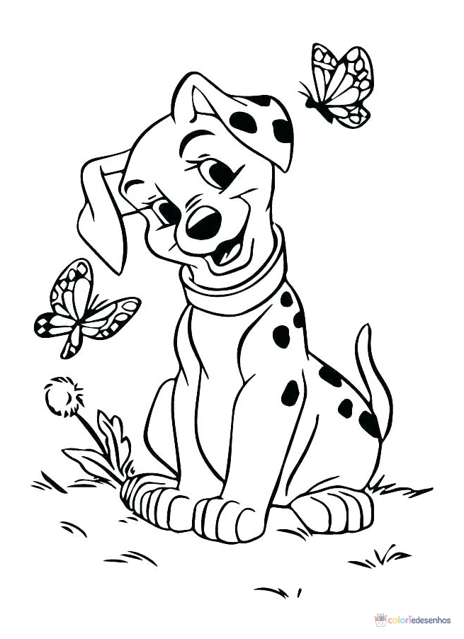 101 Dálmatas para colorir