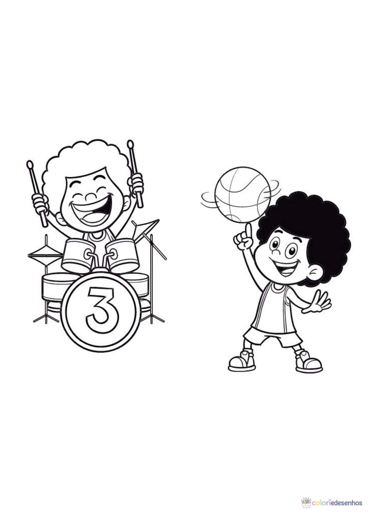 3 palavrinhas para imprimir e colorir para colorir