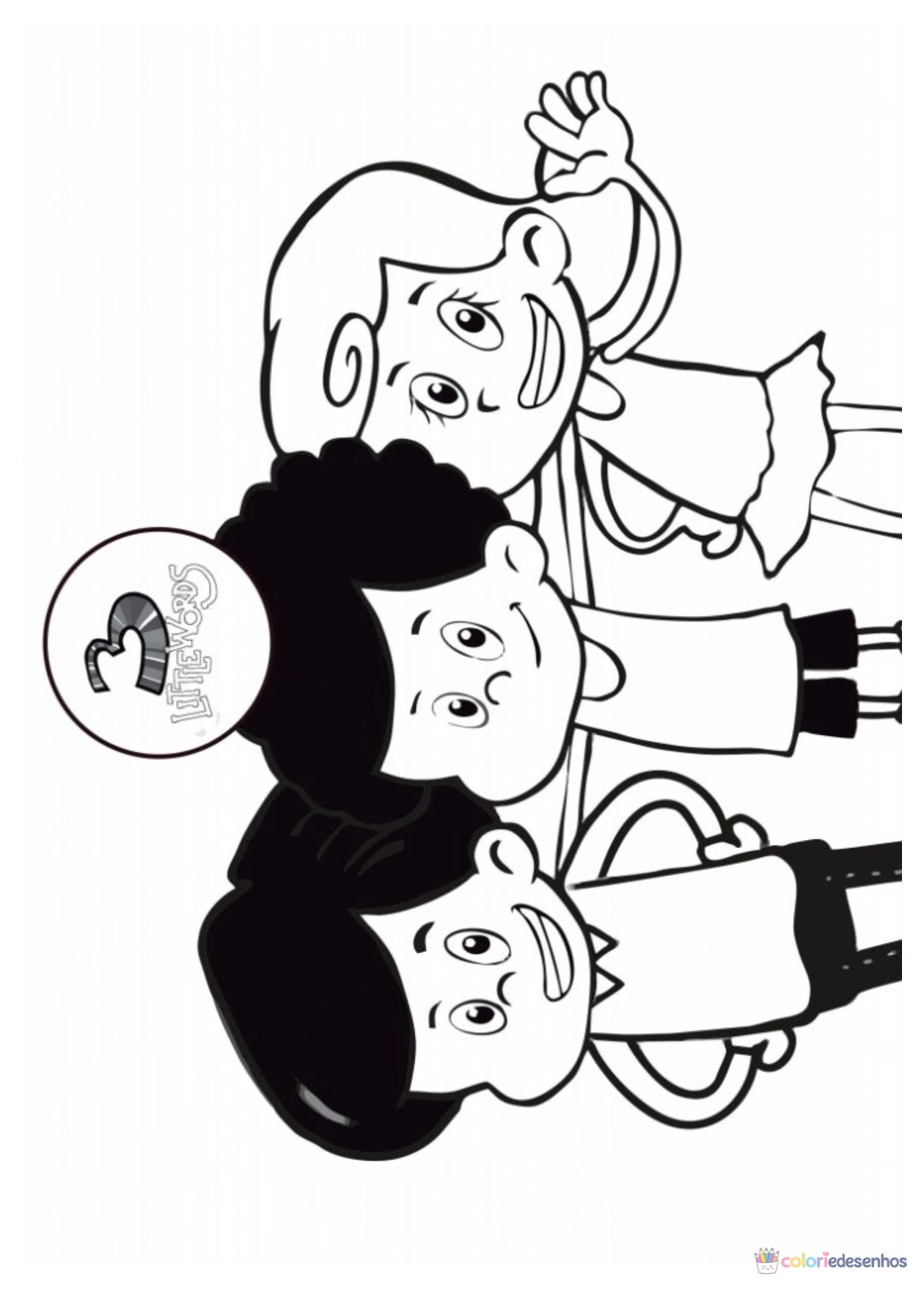 3 palavrinhas para imprimir e colorir para colorir