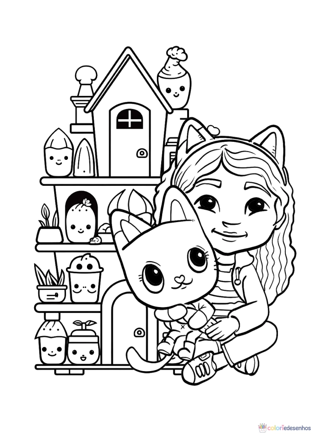 A Casa Mágica da Gabby para colorir