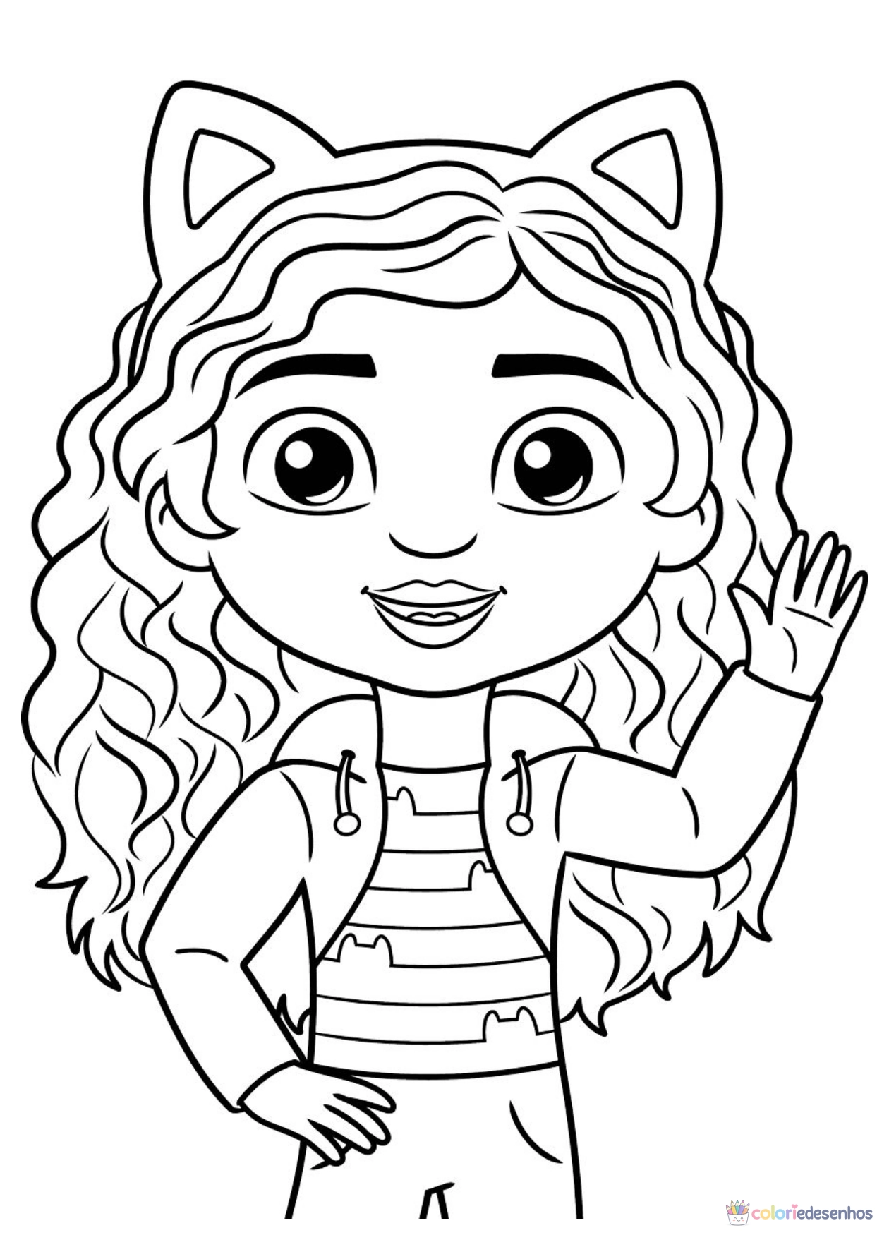 A casa mágica da Gabby para imprimir e colorir para colorir
