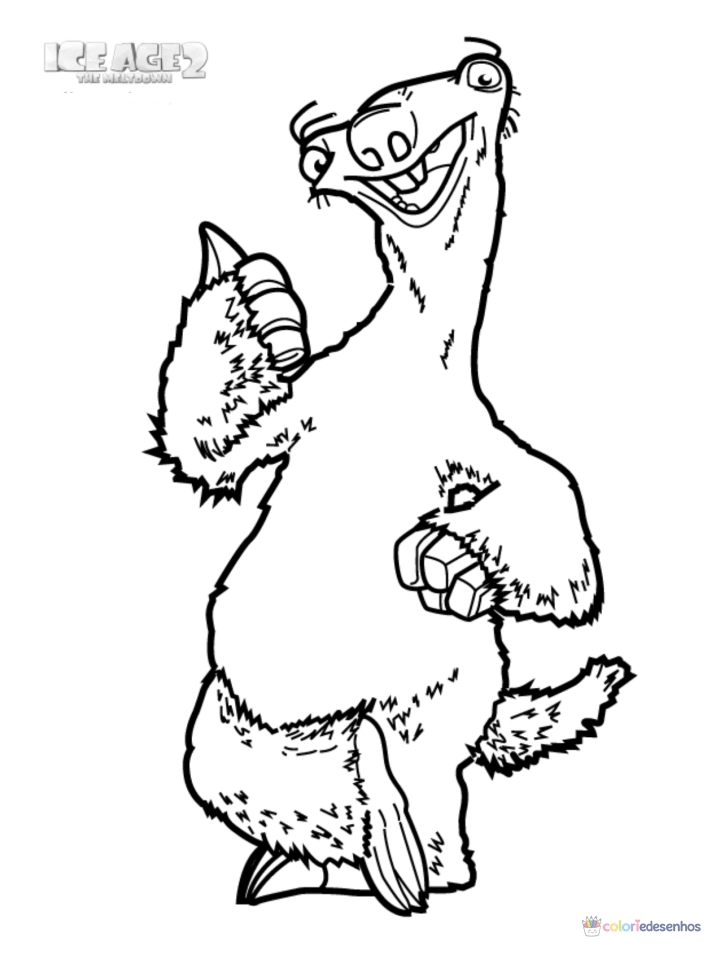 A Era do gelo para colorir