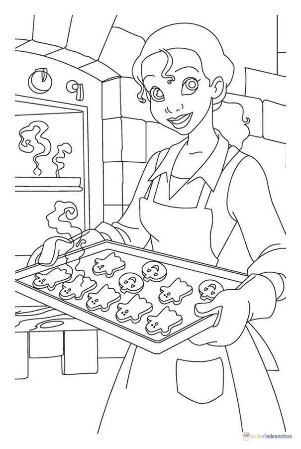 Desenhos de A Princesa e o Sapo para colorir