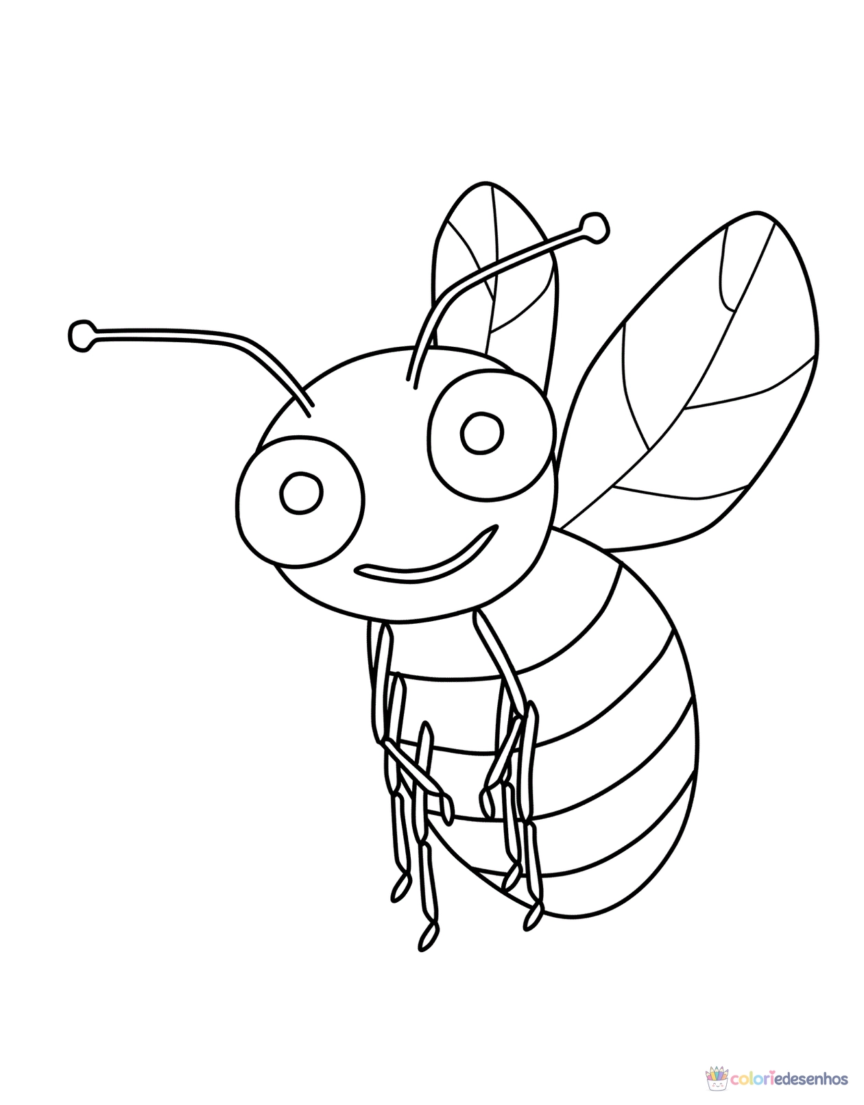 Abelhas para colorir