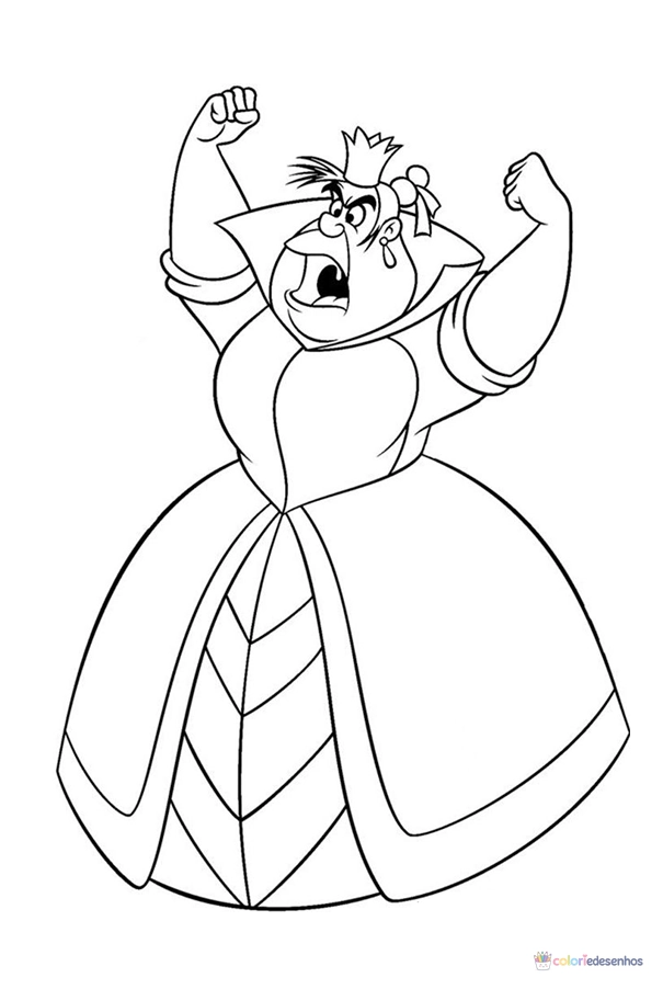 Alice no País das Maravilhas para colorir