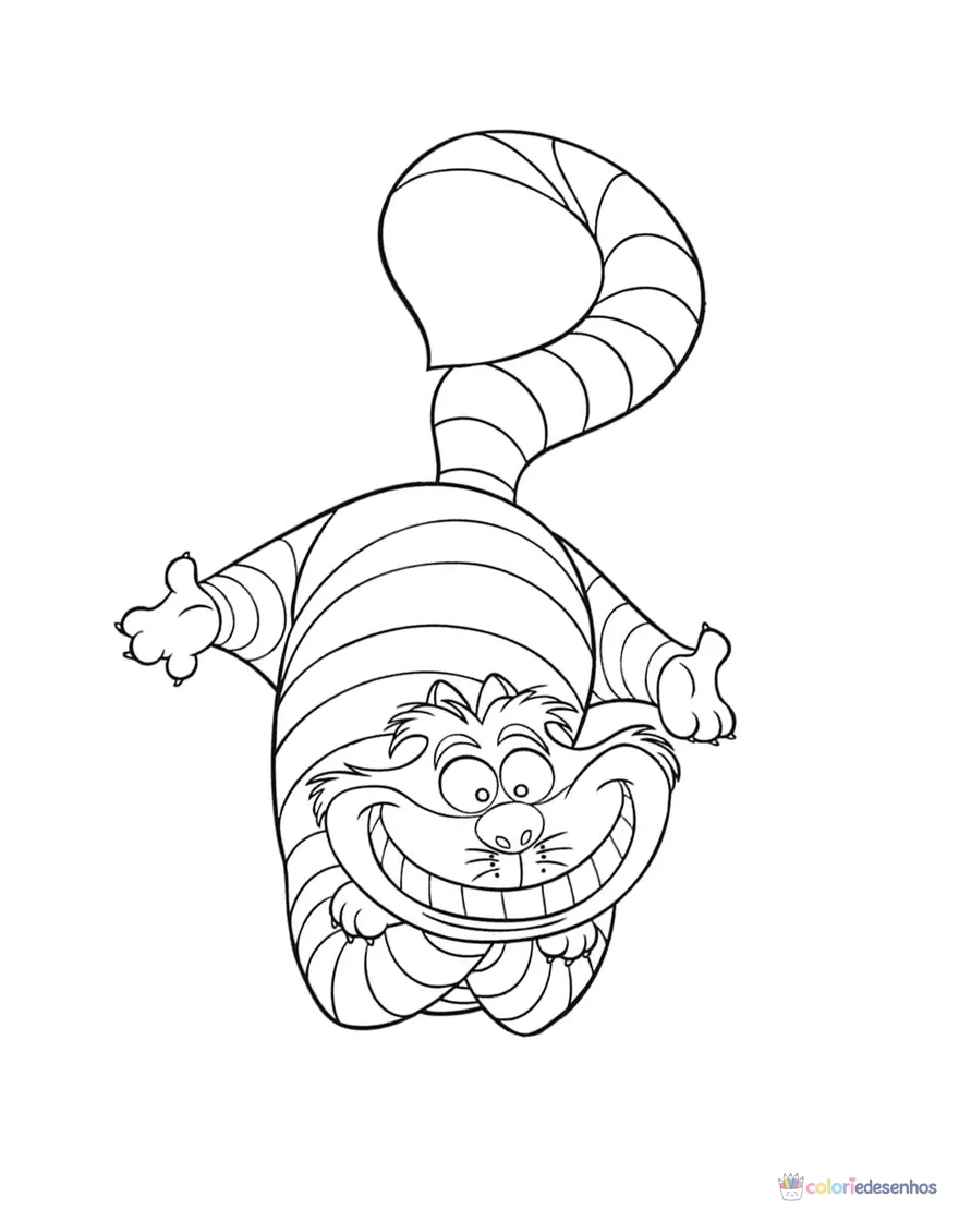 Alice no País das Maravilhas para imprimir e colorir para colorir