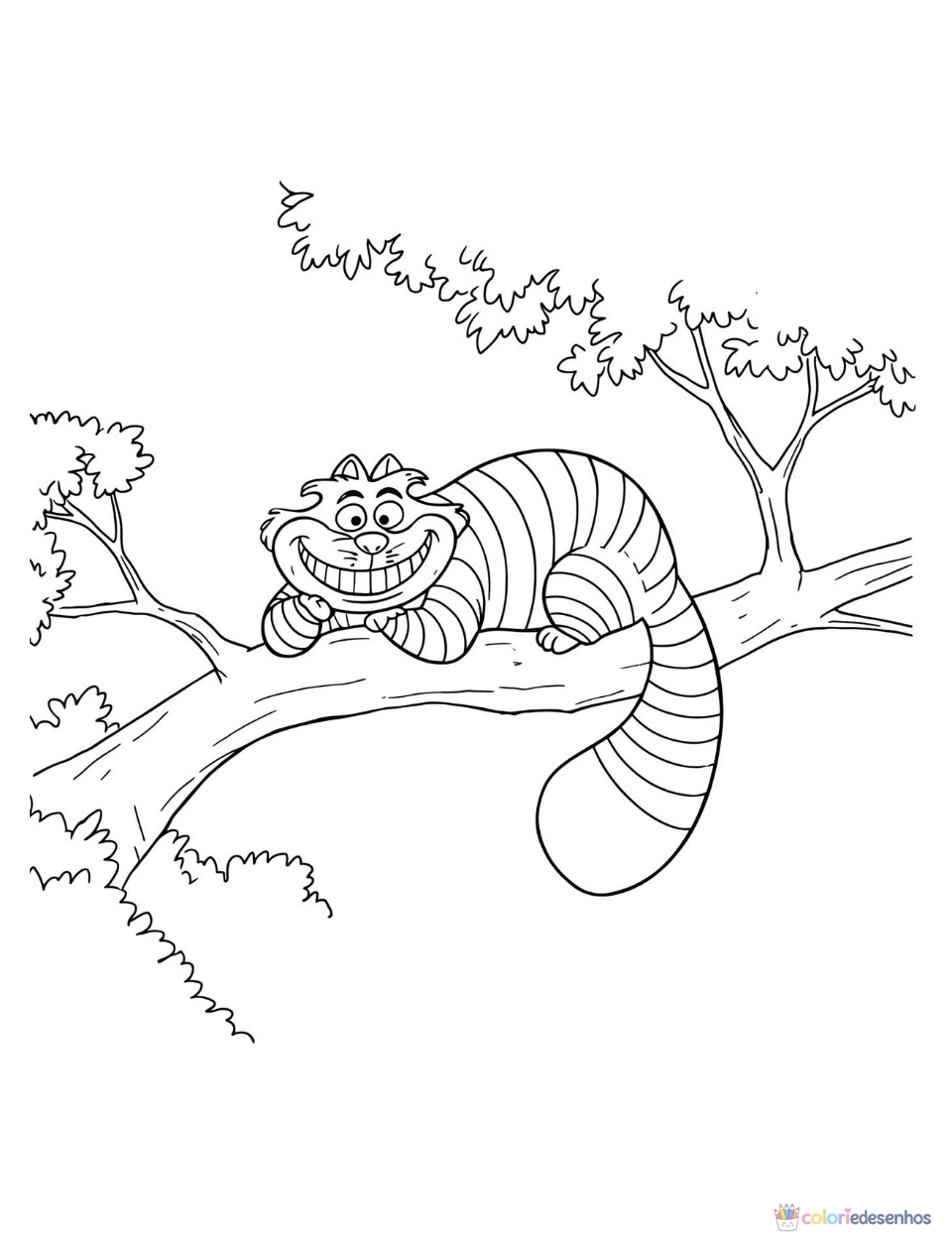 Alice no País das Maravilhas para imprimir e colorir para colorir