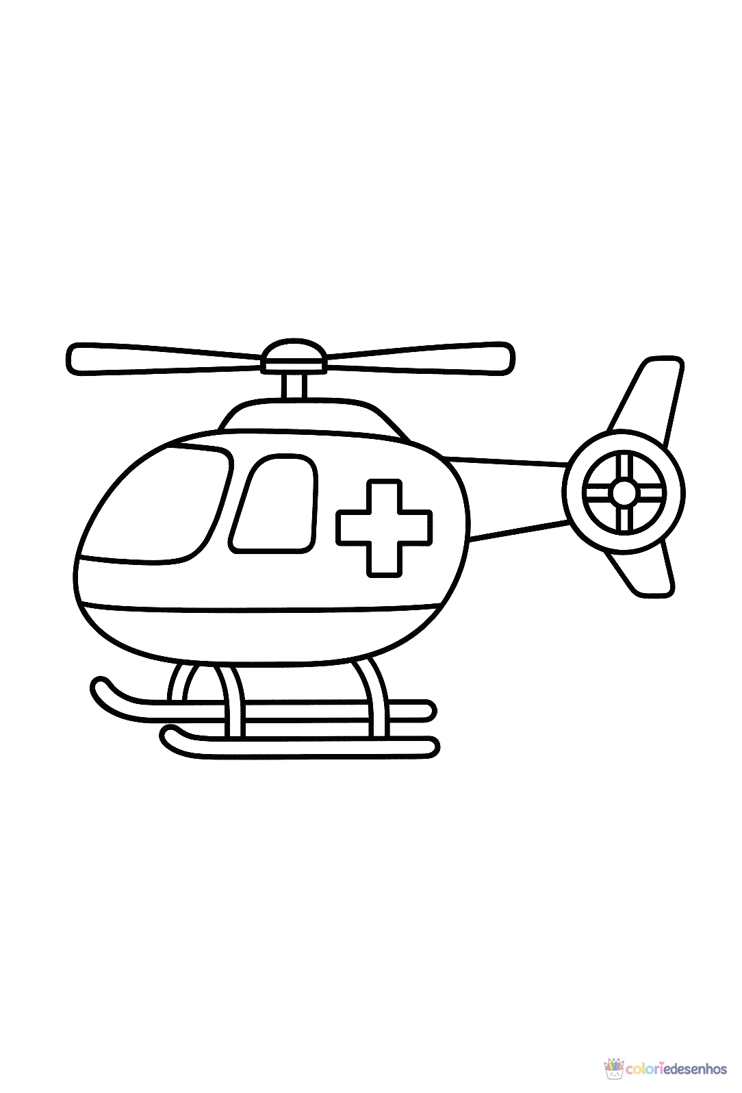 Ambulância para colorir