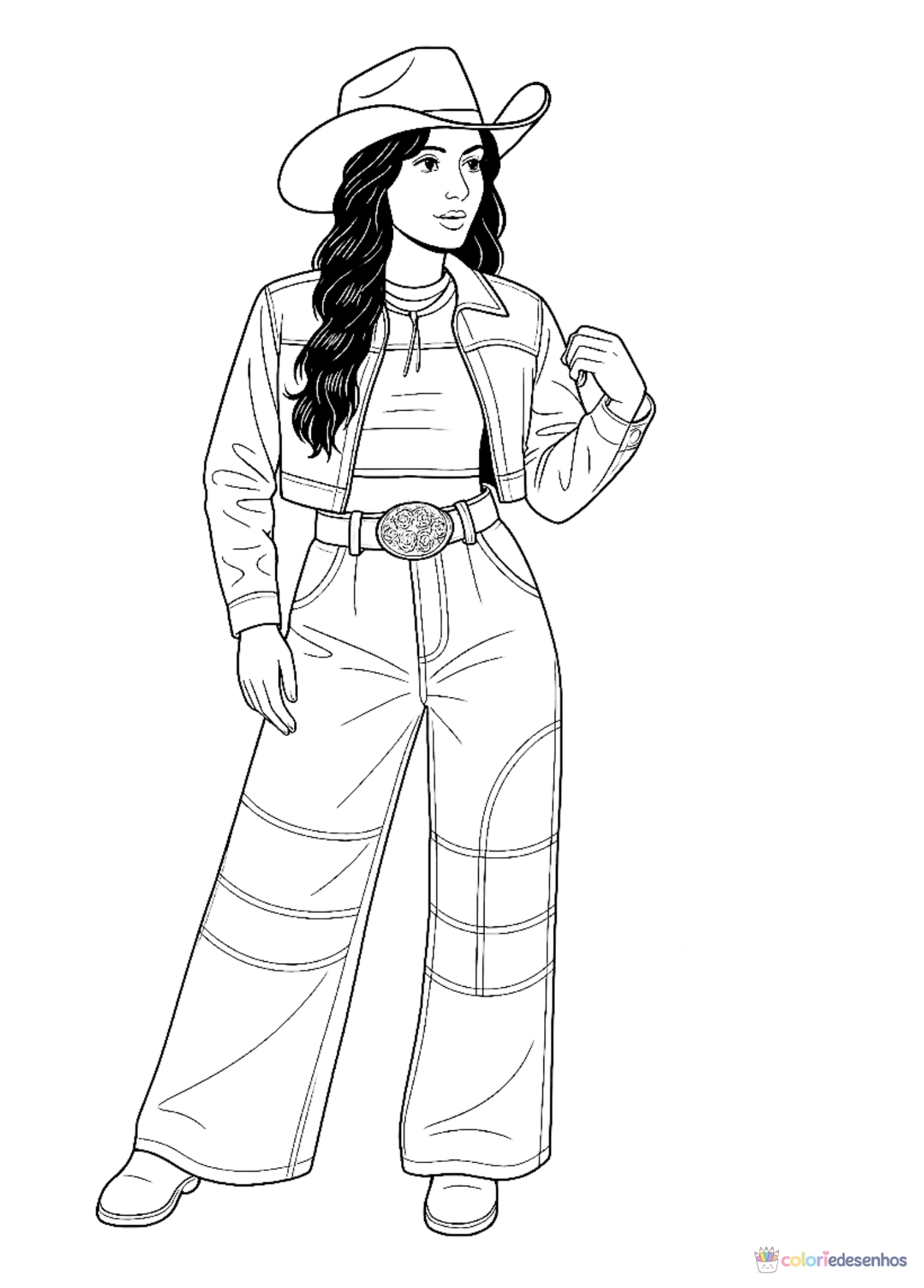 Ana Castela para imprimir e colorir para colorir