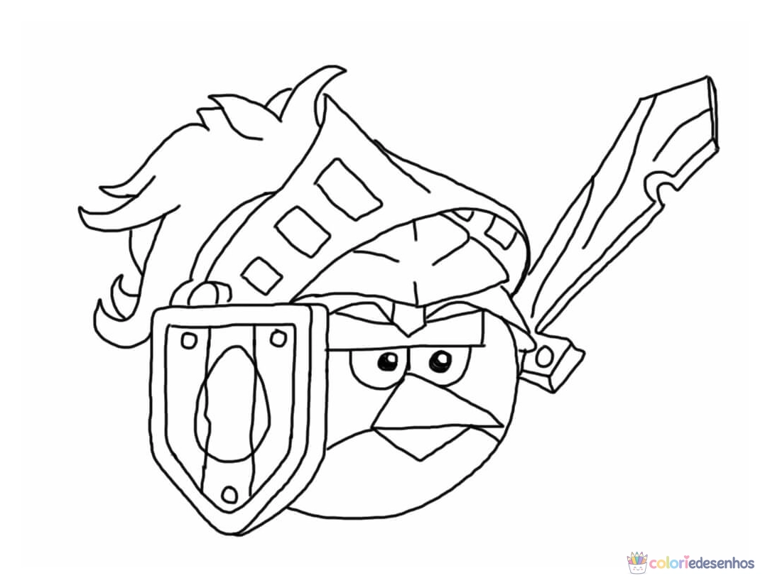 Angry Birds para imprimir e colorir para colorir