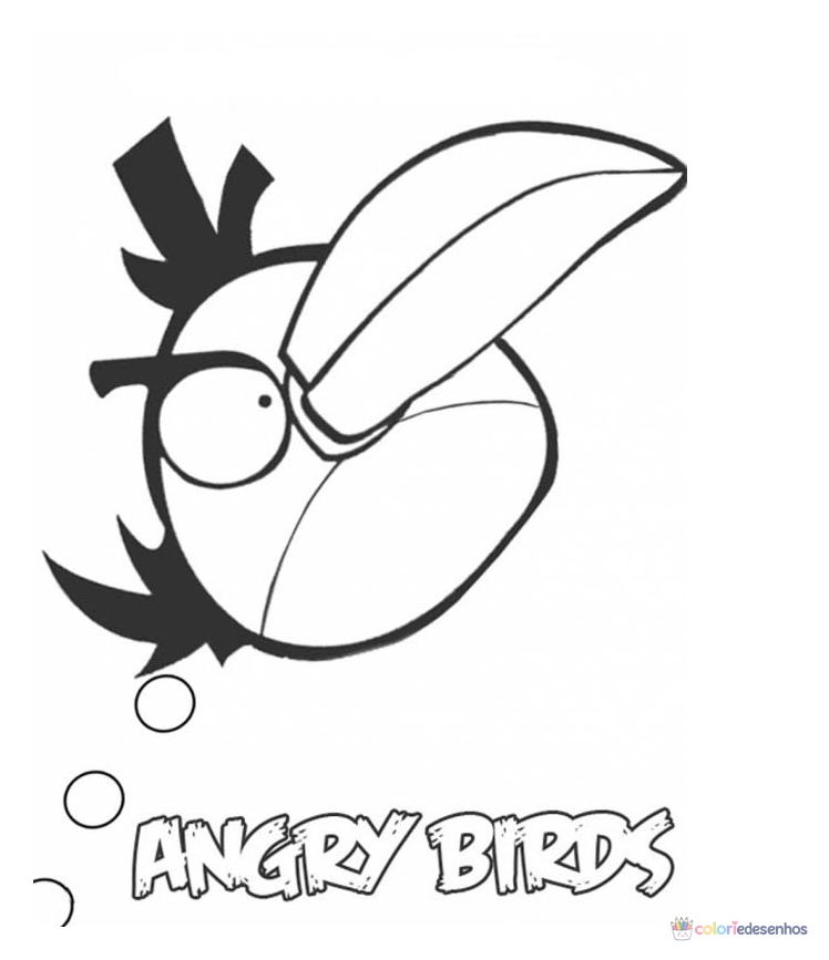 Angry Birds para colorir