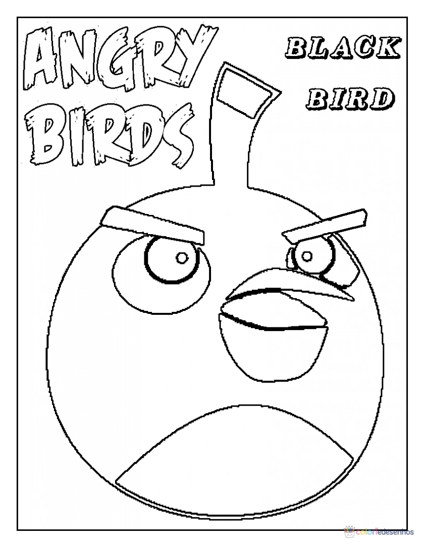 Angry Birds para colorir