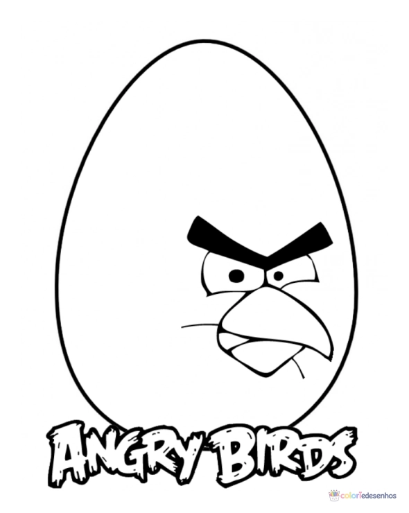 Angry Birds para colorir