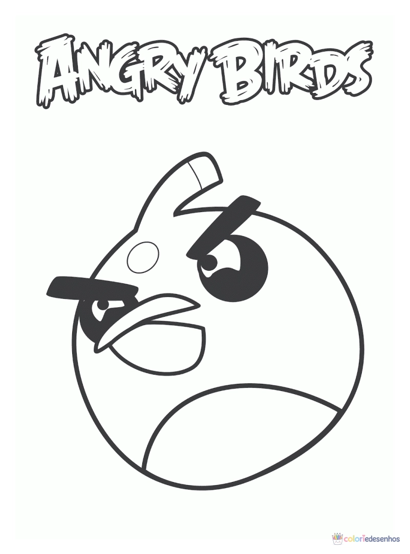 Angry Birds para colorir