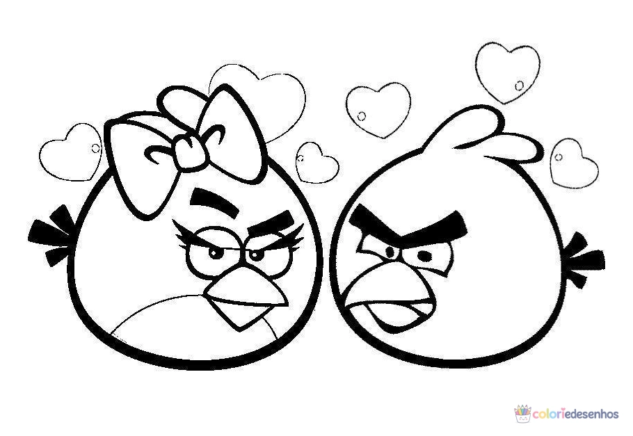 Angry Birds para colorir