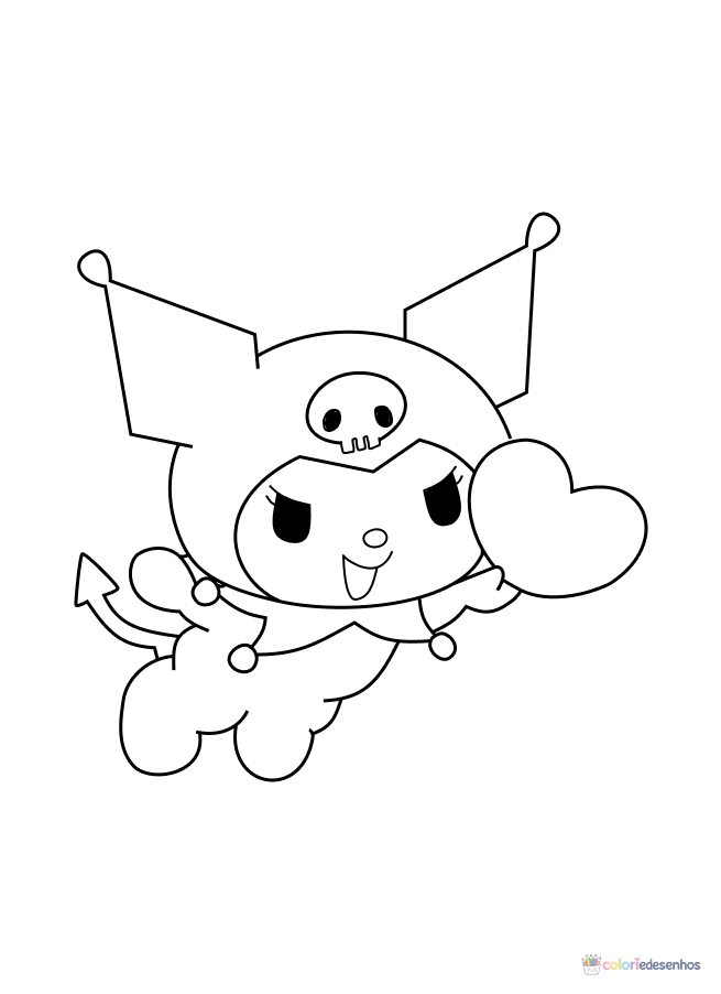 Kuromi para colorir