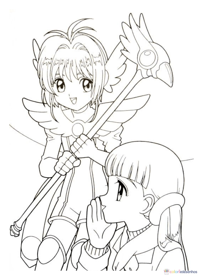 Sakura Card Captors para colorir
