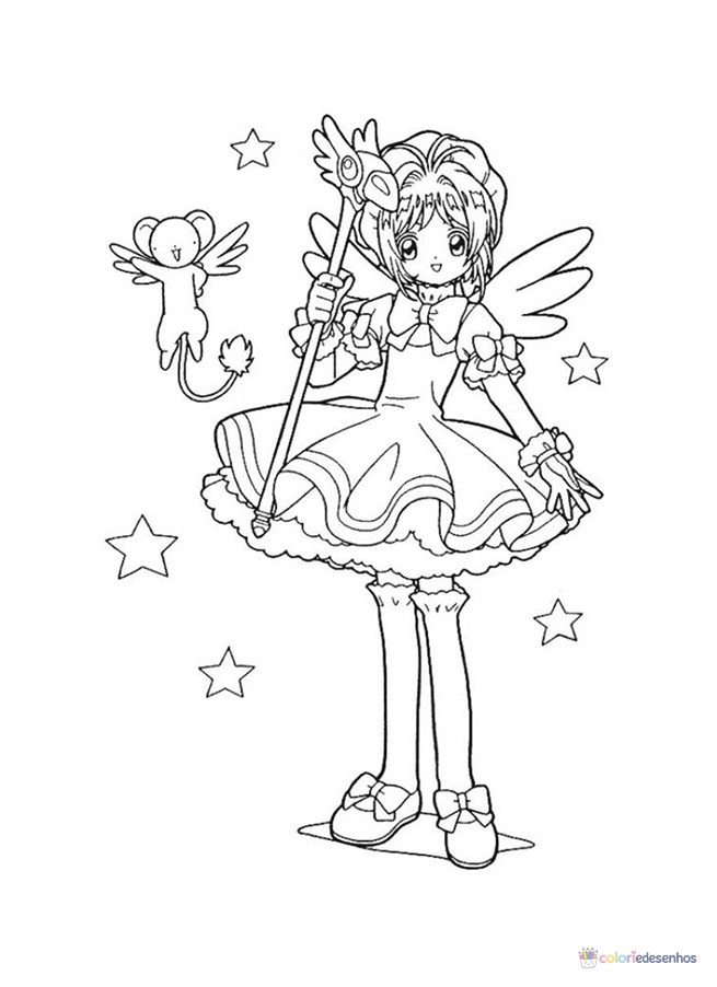 Sakura Card Captors para colorir