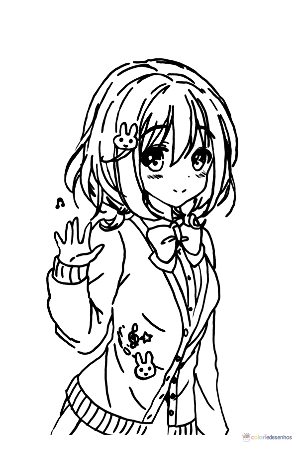Anime para colorir