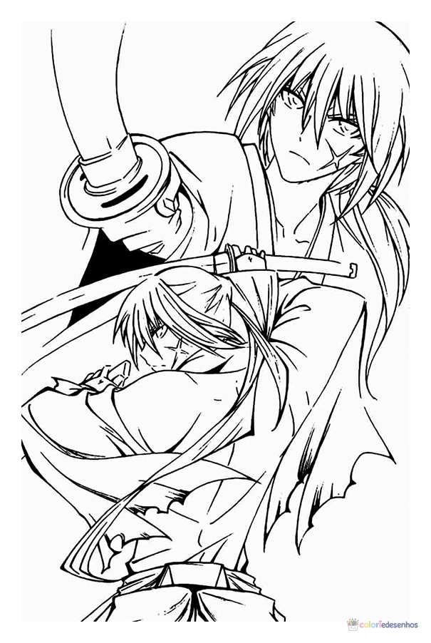 Anime para colorir