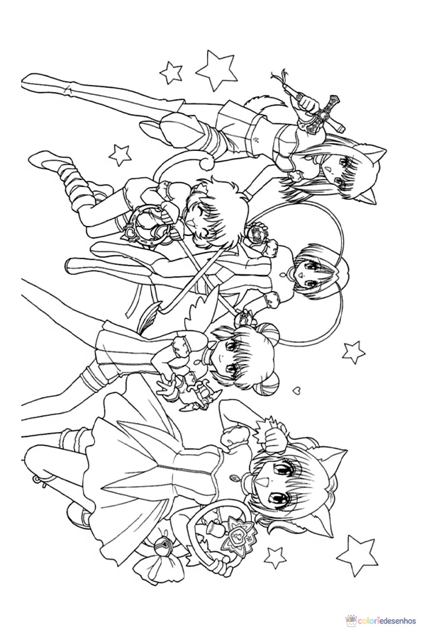 Anime para colorir