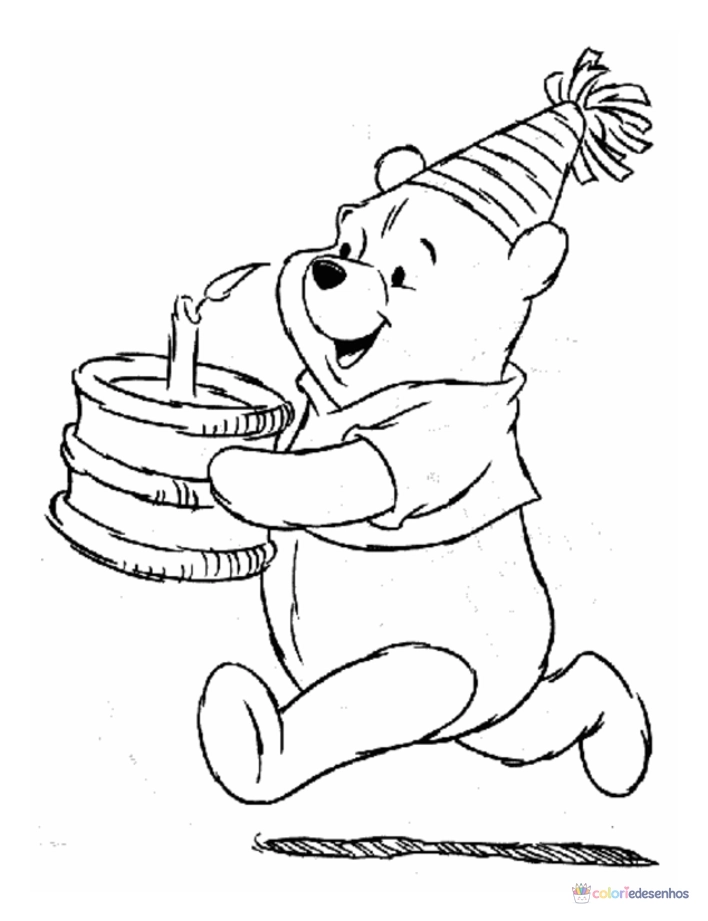 Aniversário para colorir