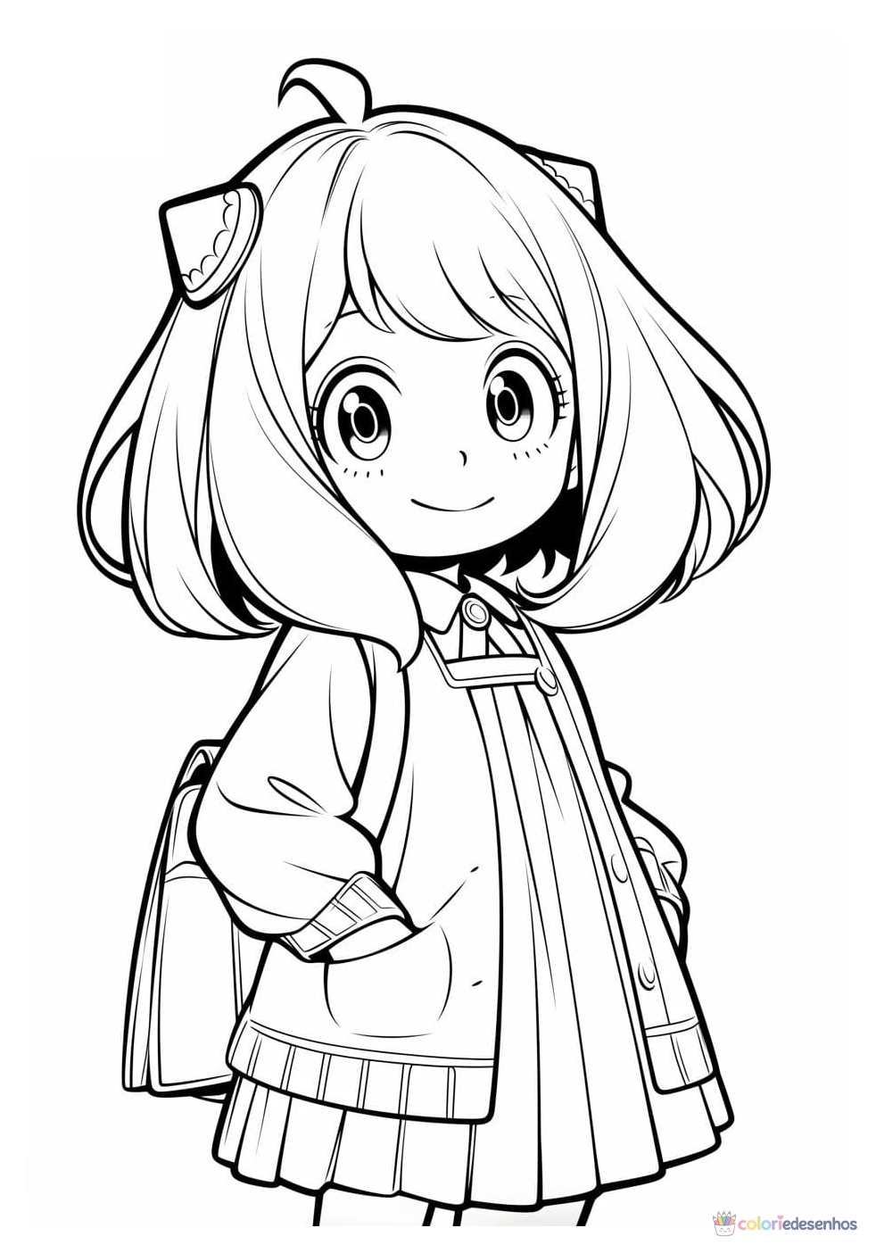 Desenhos de Anya para colorir
