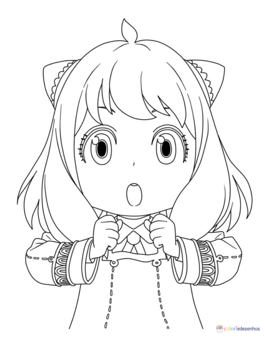 Anya para colorir