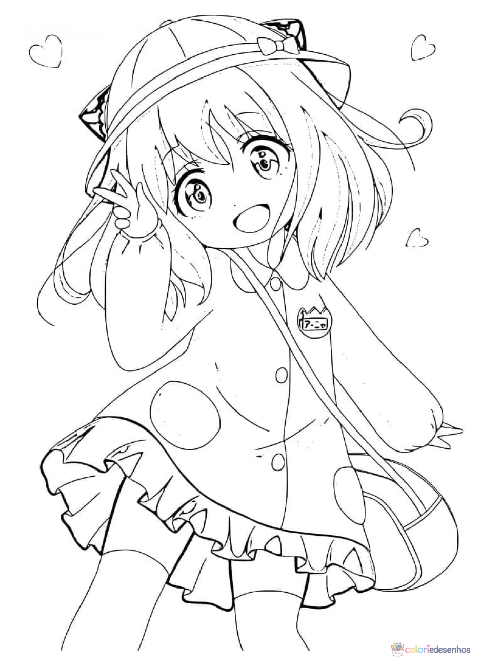 Anya para colorir