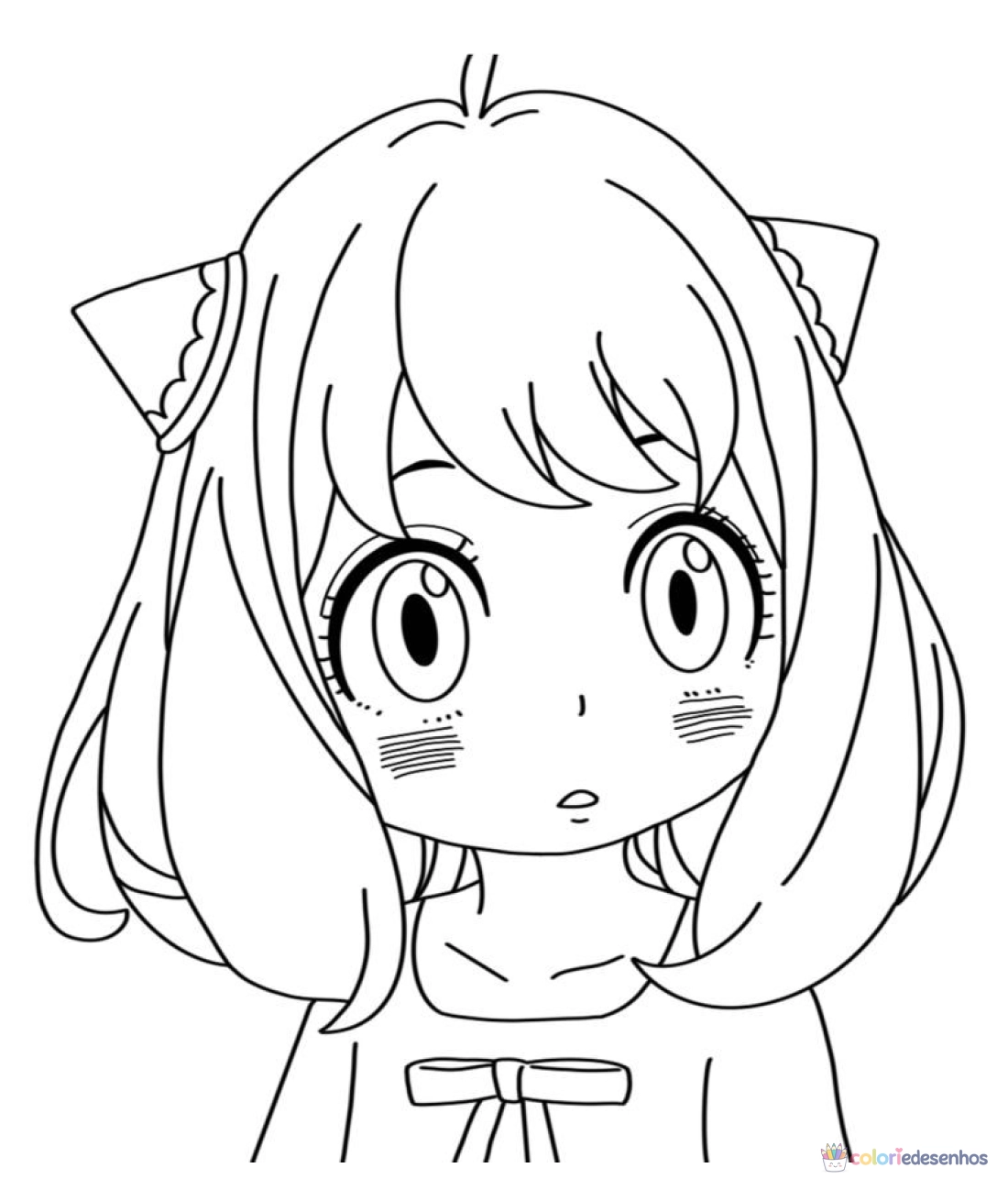 Anya para colorir