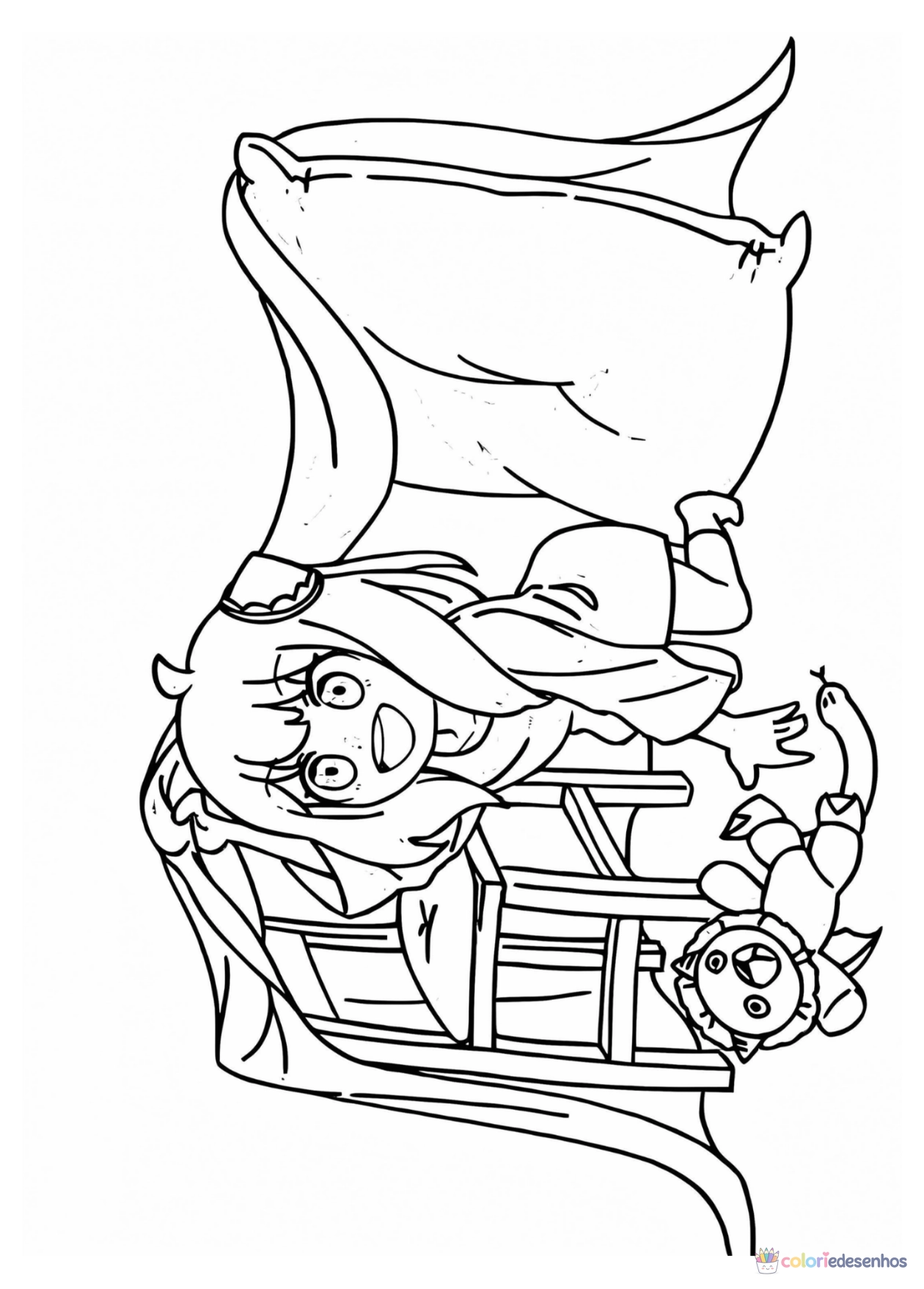 Anya para imprimir e colorir para colorir