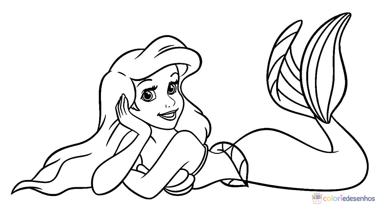 Ariel para colorir