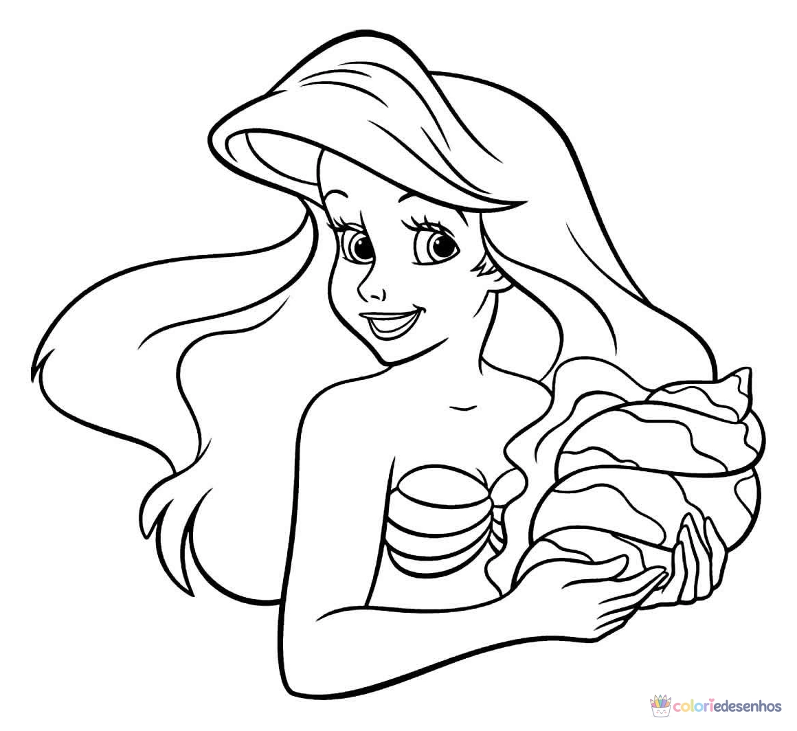 Ariel para colorir