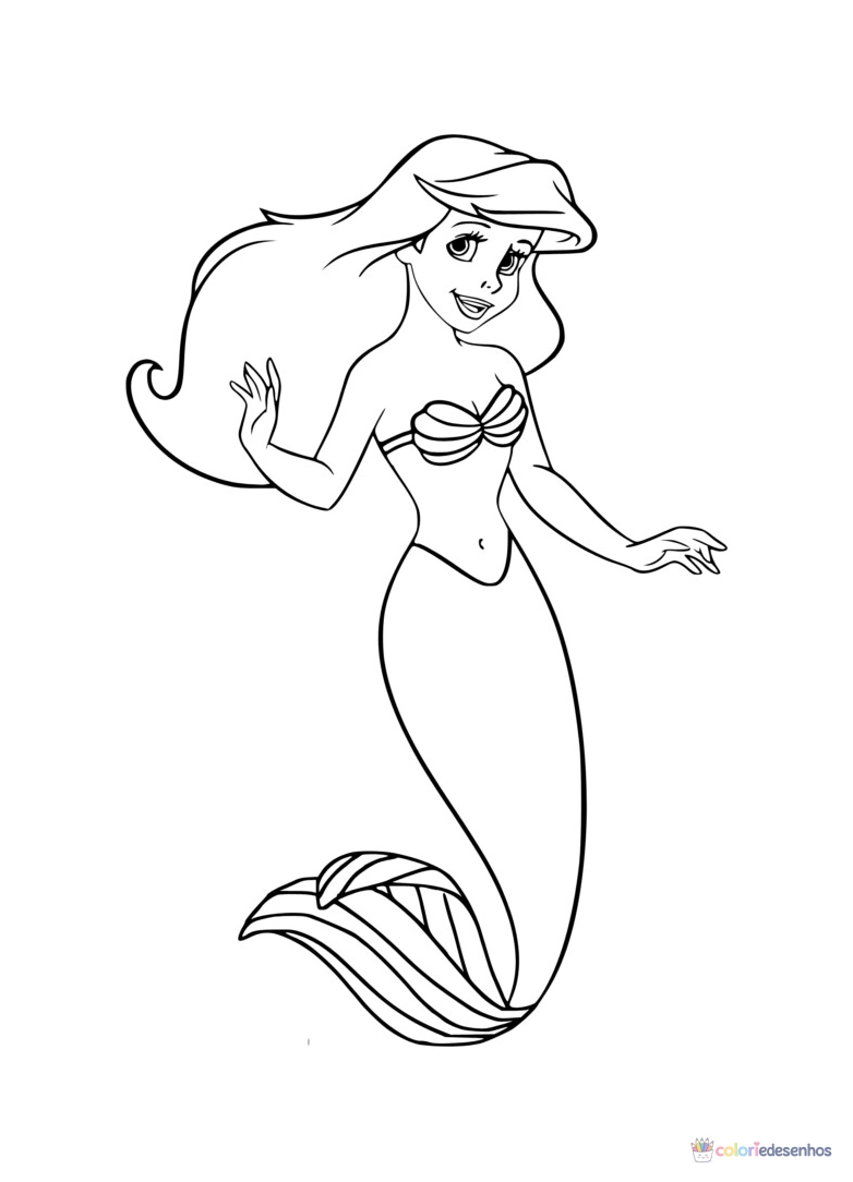 Ariel para colorir
