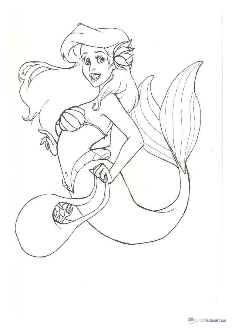 Ariel para colorir