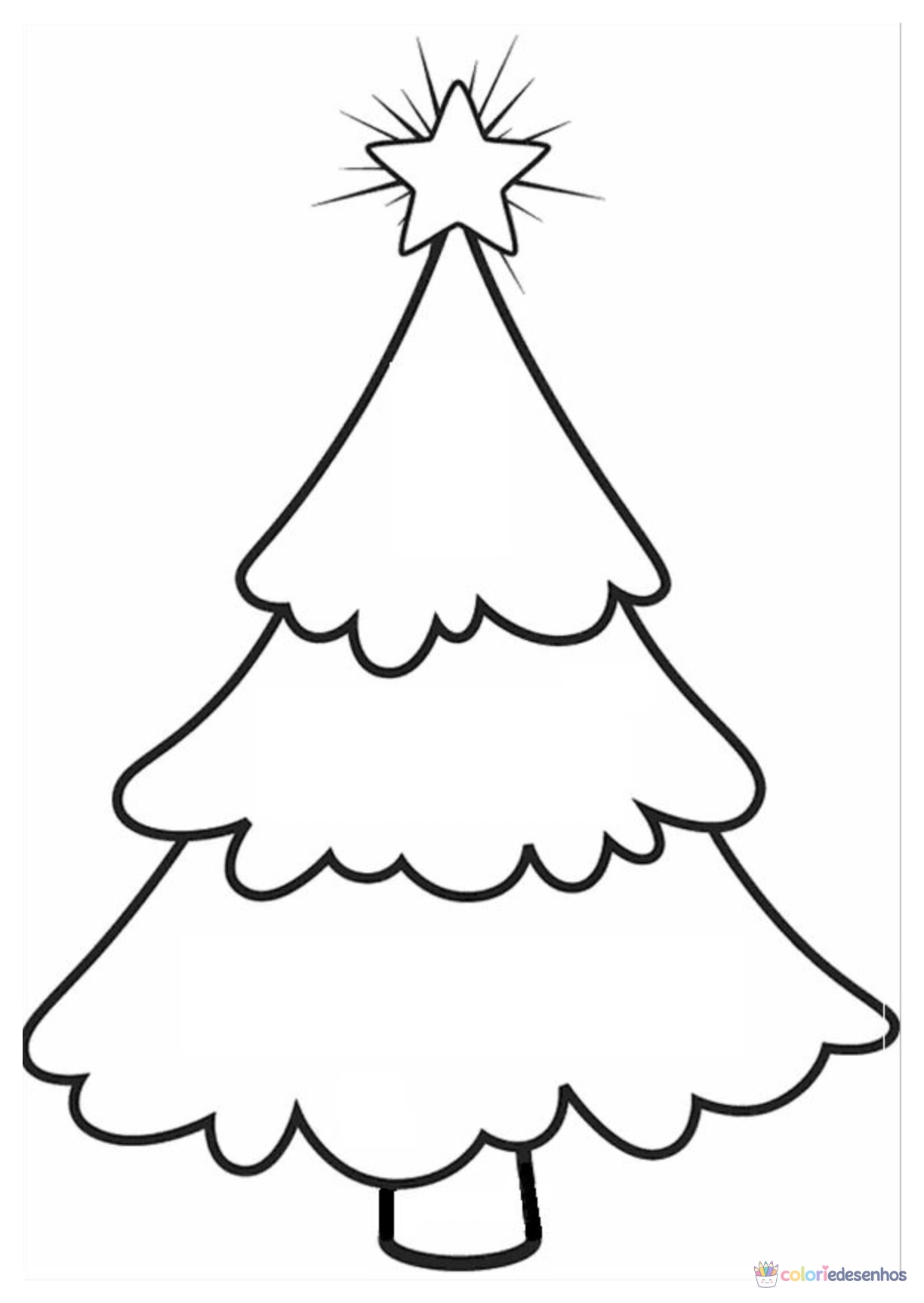 Árvore de Natal para colorir