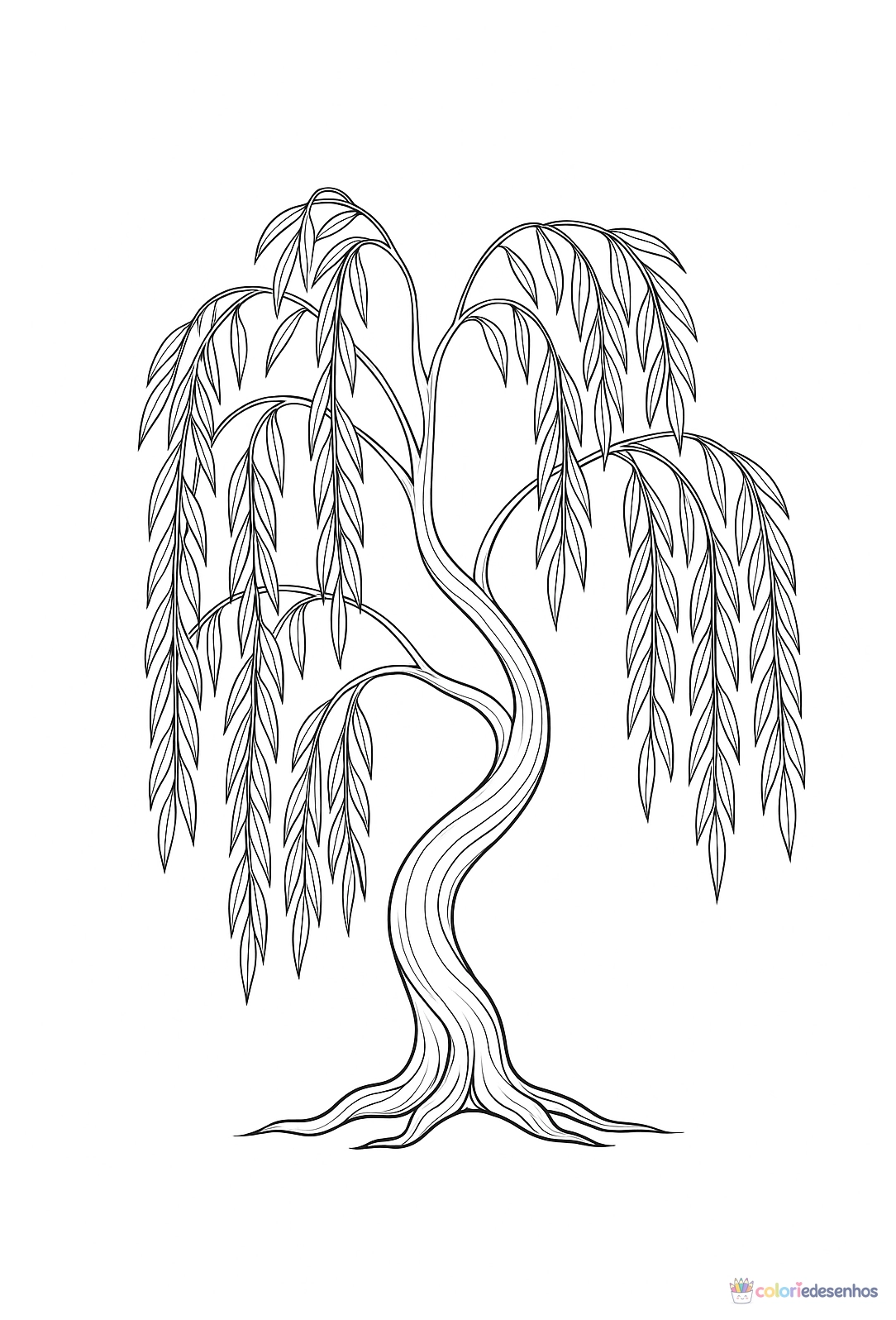 Árvore para colorir