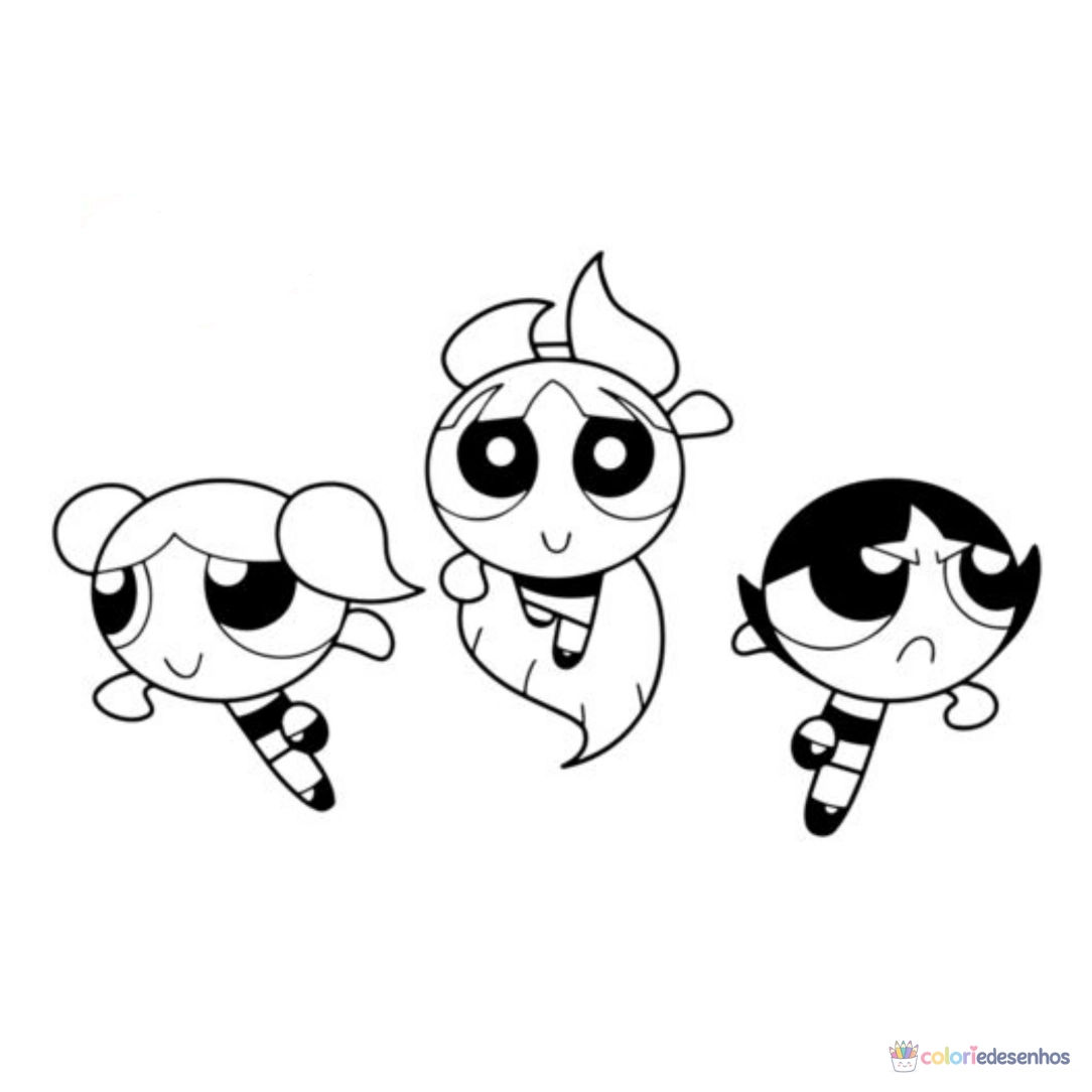 Desenhos de As Meninas Superpoderosas para colorir