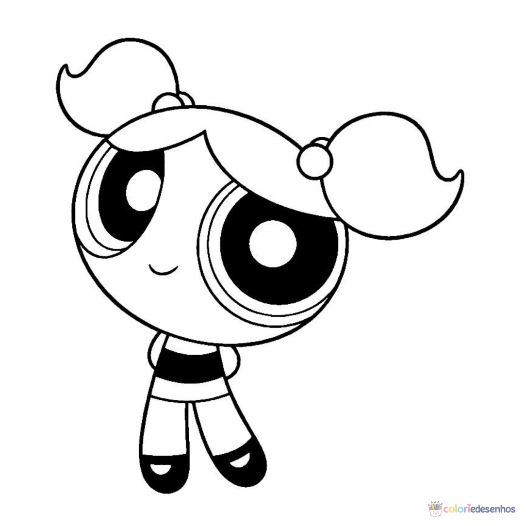 As Meninas Superpoderosas para imprimir e colorir para colorir