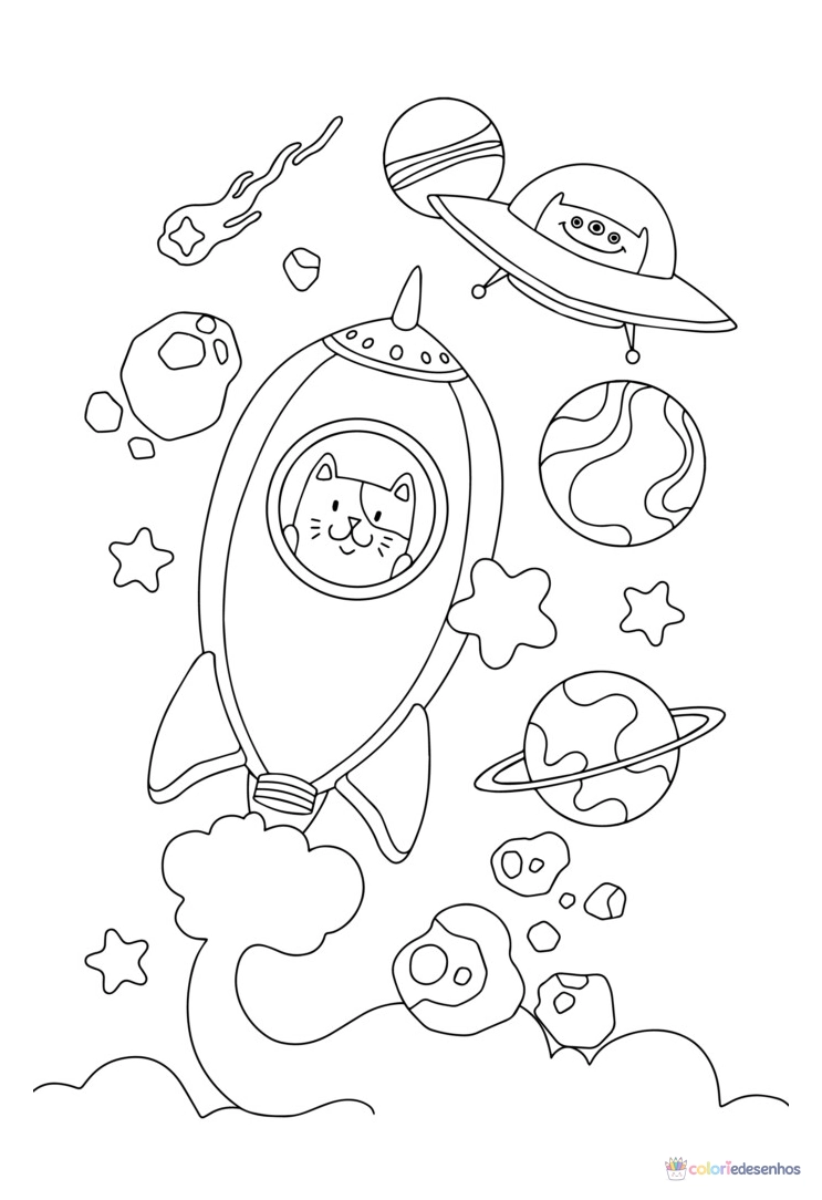 Desenhos de Astronautas para colorir