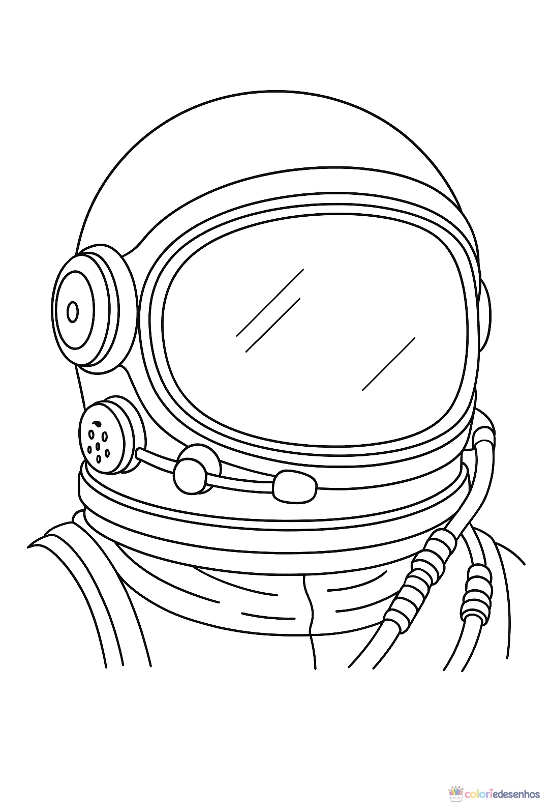 Astronauta para colorir