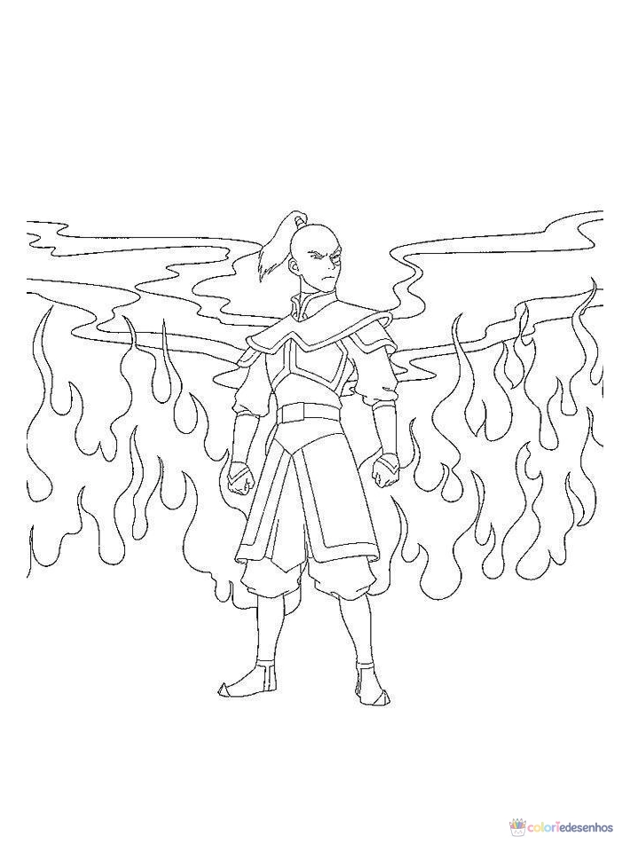 Avatar para colorir