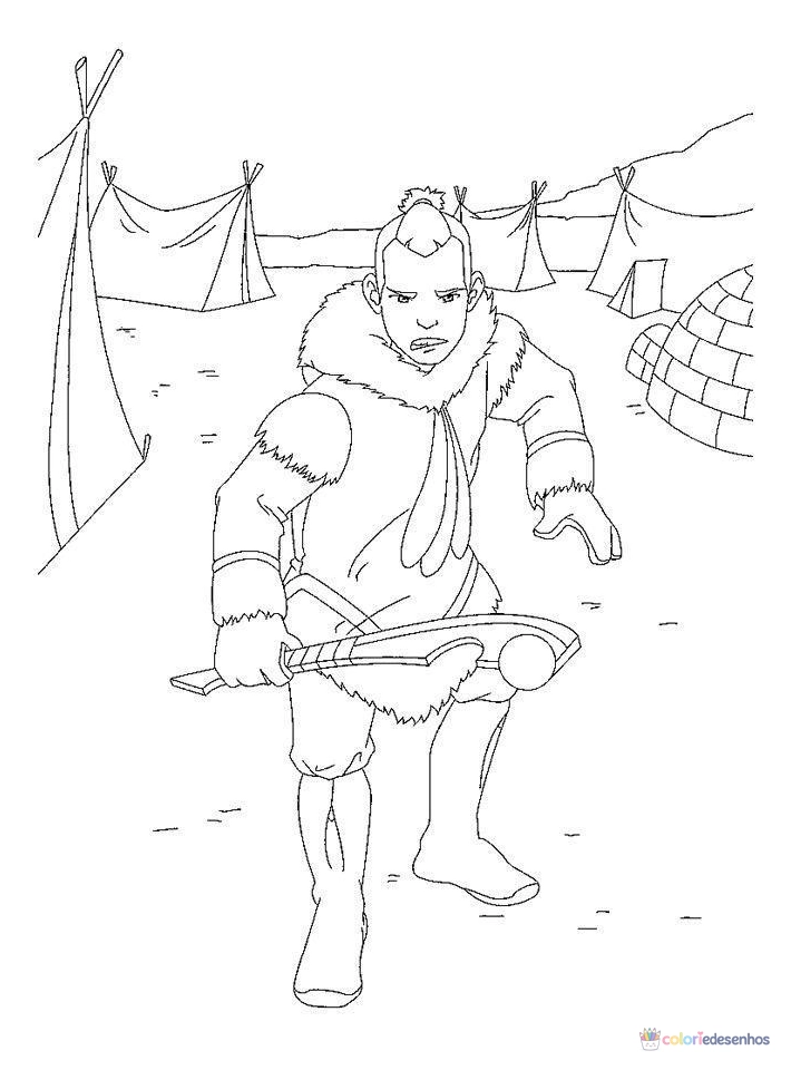 Avatar para colorir