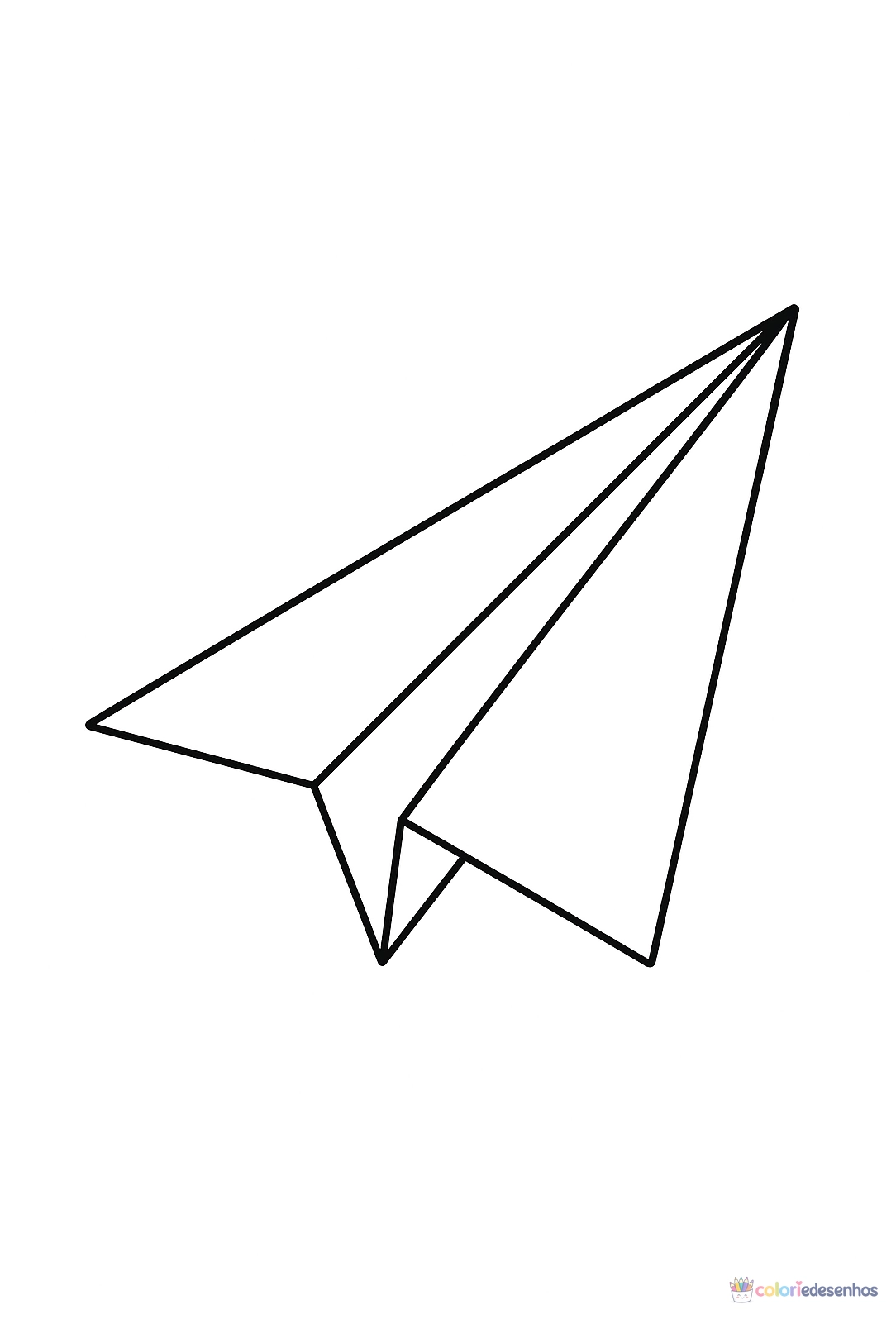 Avião para colorir