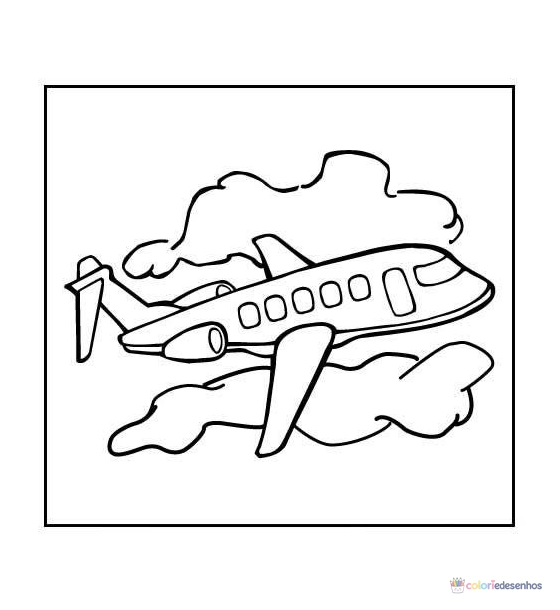 Aviões para colorir