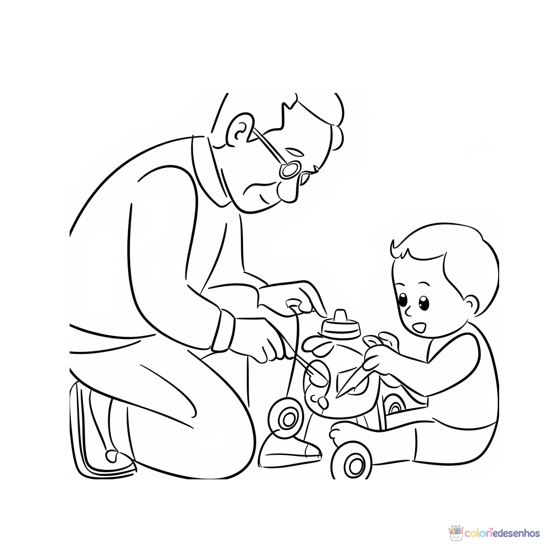 Desenhos de Avós para colorir