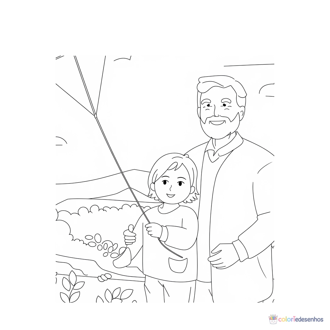 Avós para colorir
