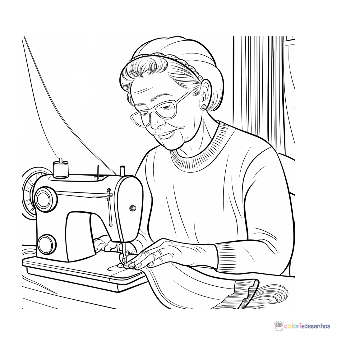 Avós para colorir