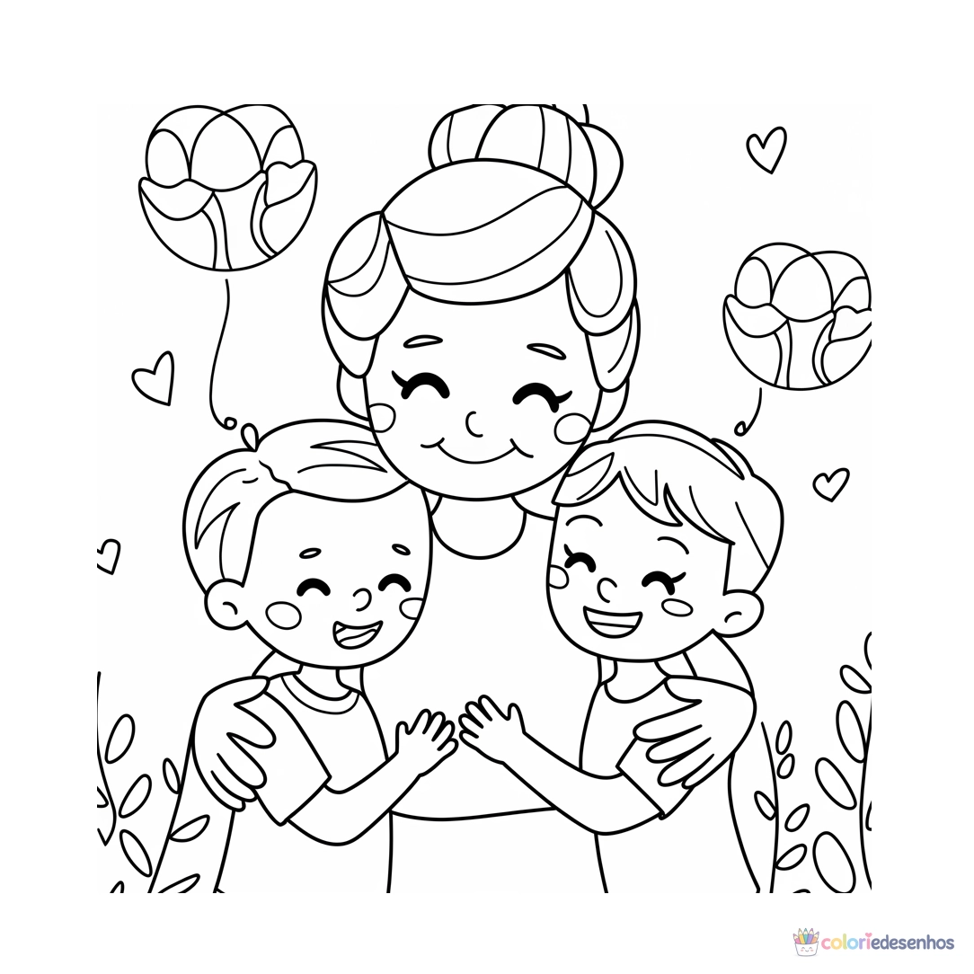 Avós para colorir