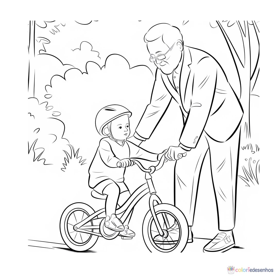 Avós para colorir